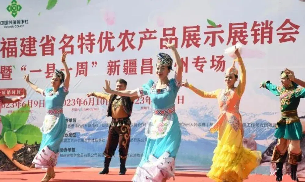 中国供销点赞的江苏力量，绽放天山！